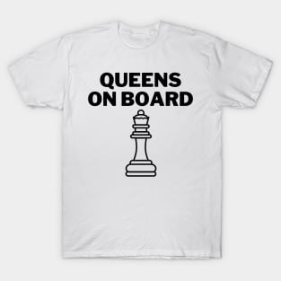 Chess Queens On board T-Shirt